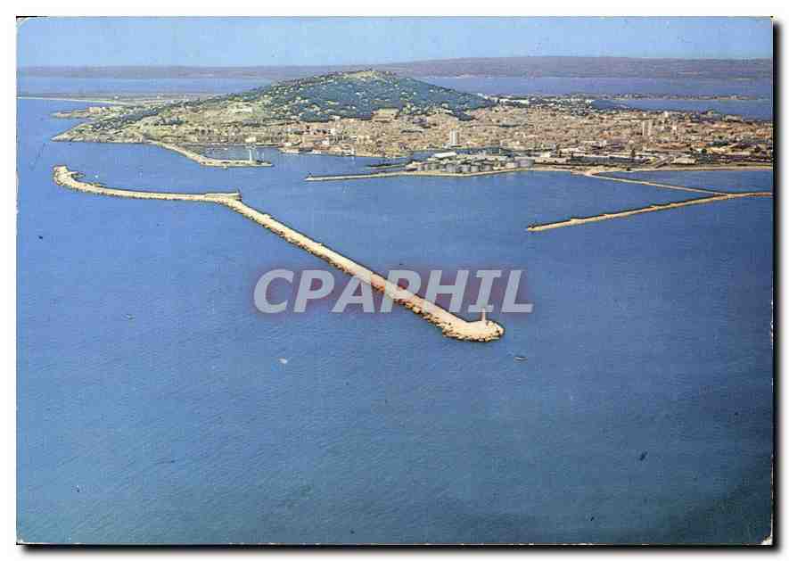 CPM Sur les routes du ciel Sete vue aerienne 