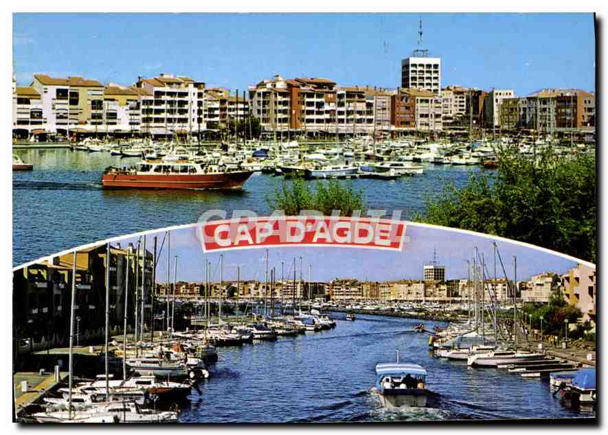 CPM Cap d'Agde Herault au gre des quais et de l'eau 
