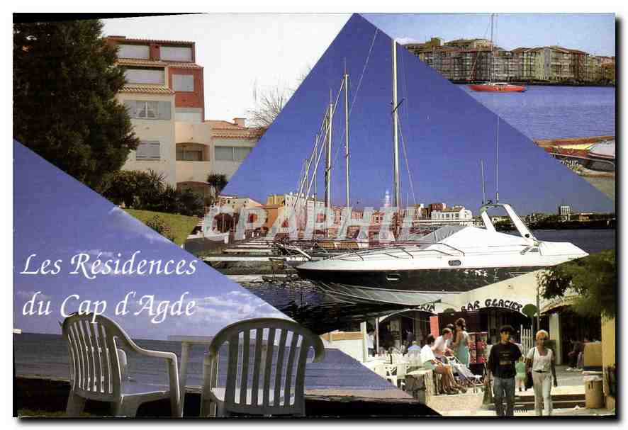 CPM Bureau Lagrande Geci Vacances Batiment les Roches rouges Rue des Vaisseaux Cap d'Agde 
