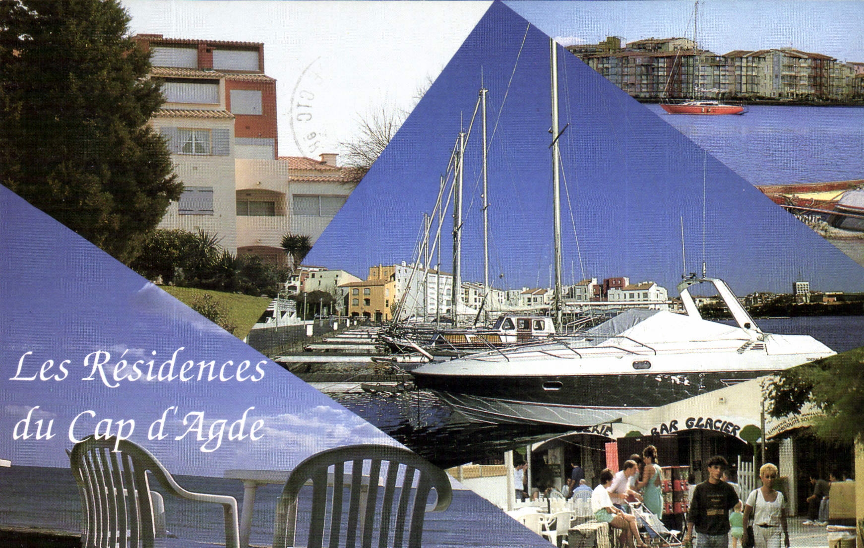 CPM Bureau Lagrange Geci Vacances Batiment les Roches Rouges Rue des vaisseaux Cap d'Agde 