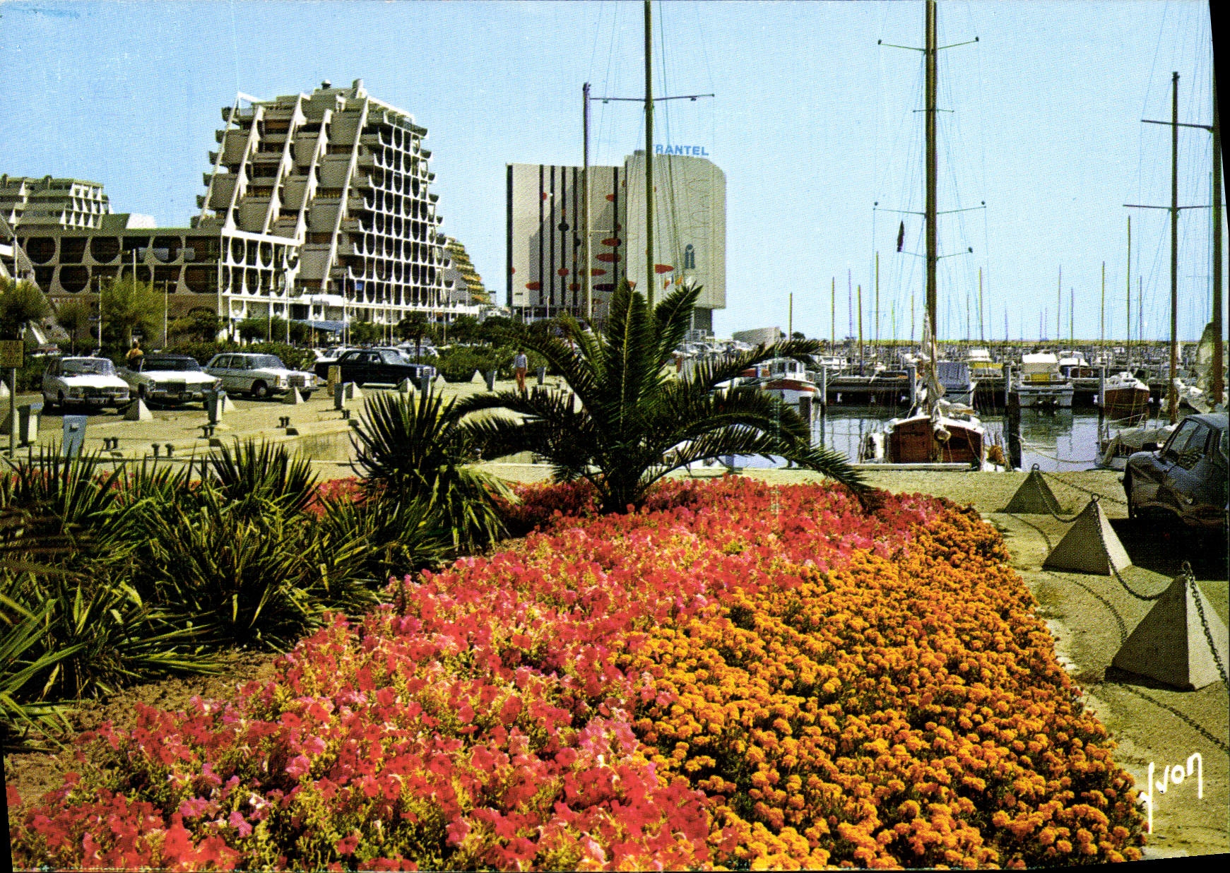 CPM La Grande Motte Herault les Jardins le Port et les Pyramides 
