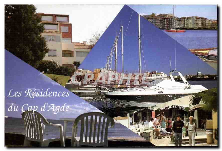 CPM Bureau Lagrange Geci Vacances Batiment les Roches rouges rue des Vaisseaux Cap d'Agde 
