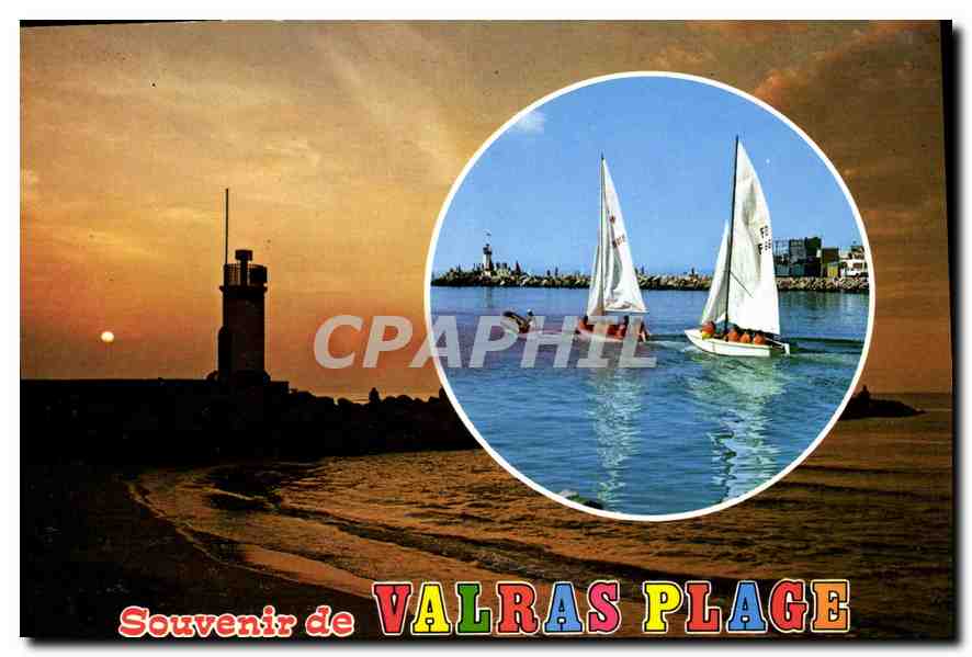 CPM En Parcourant la Cote Mediterraneenne Valras Plage Herault 