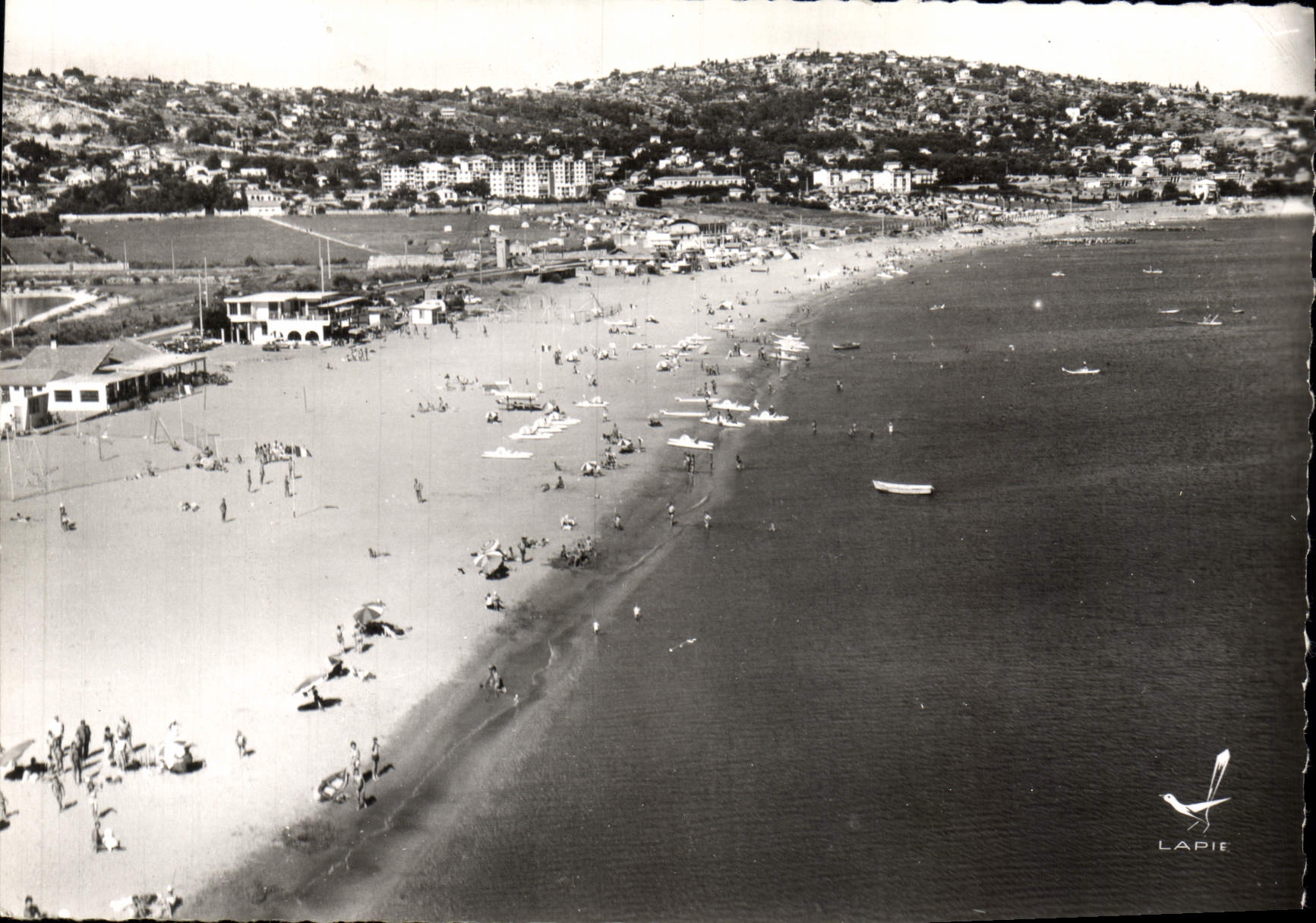 CPM En Avion au dessus de Ste Herault vue generale de la Plage de la Corniche 