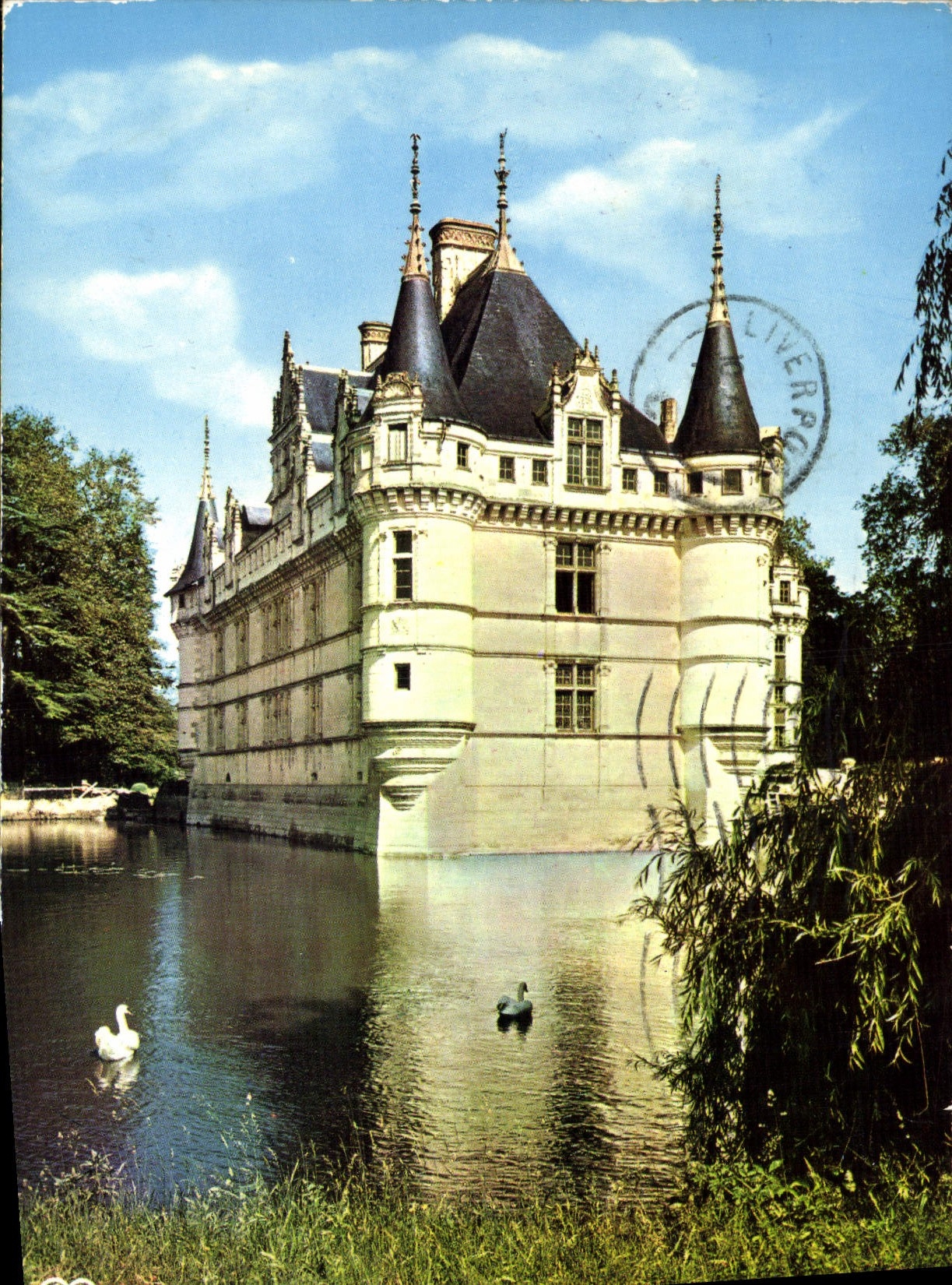 CPA Chateau de la Loire Azay le Rideau I et L le Chateau 