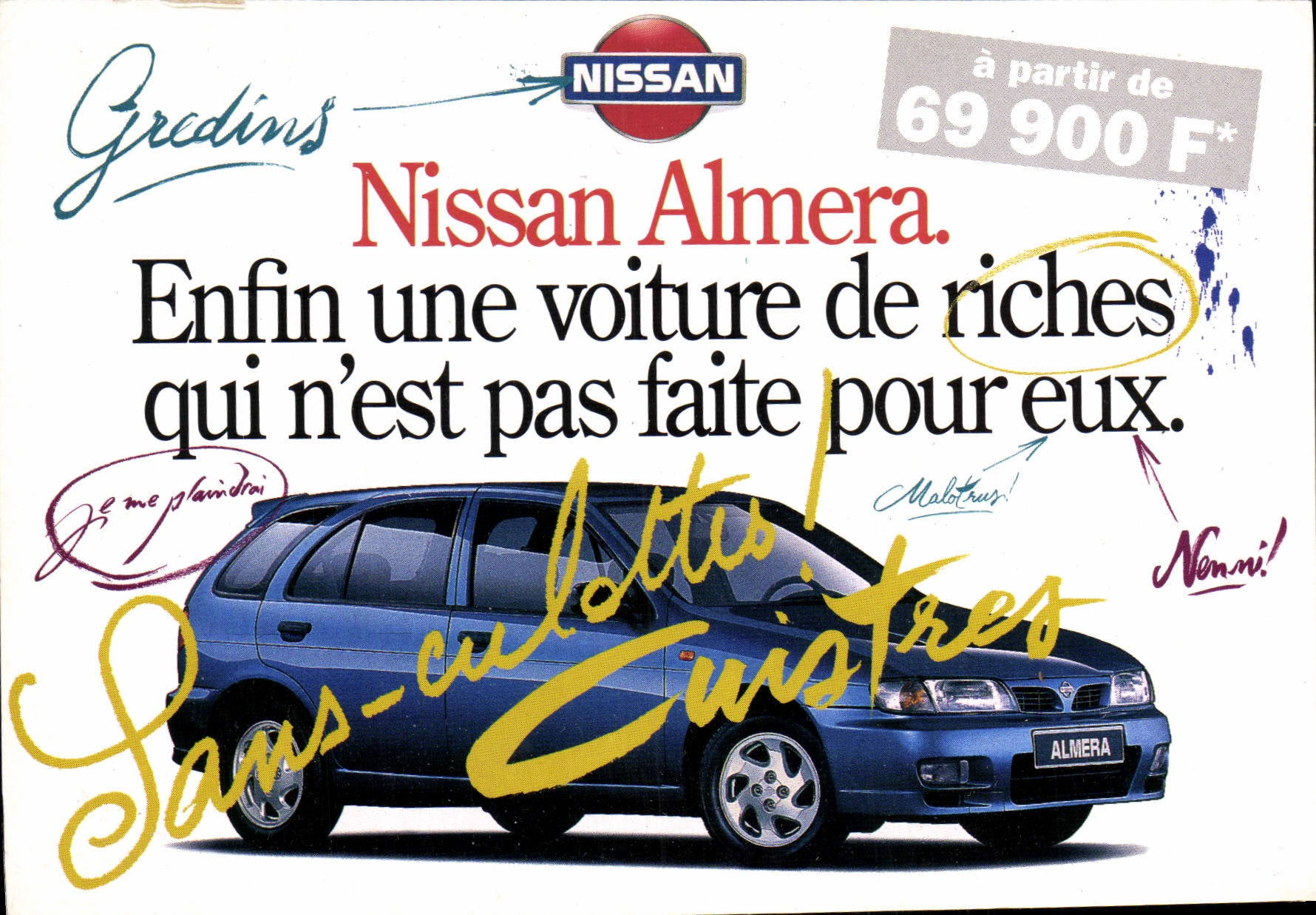 CPA Nissan Almera Enfin une voiture de riches qui n'est pat faite pour eux Automobile