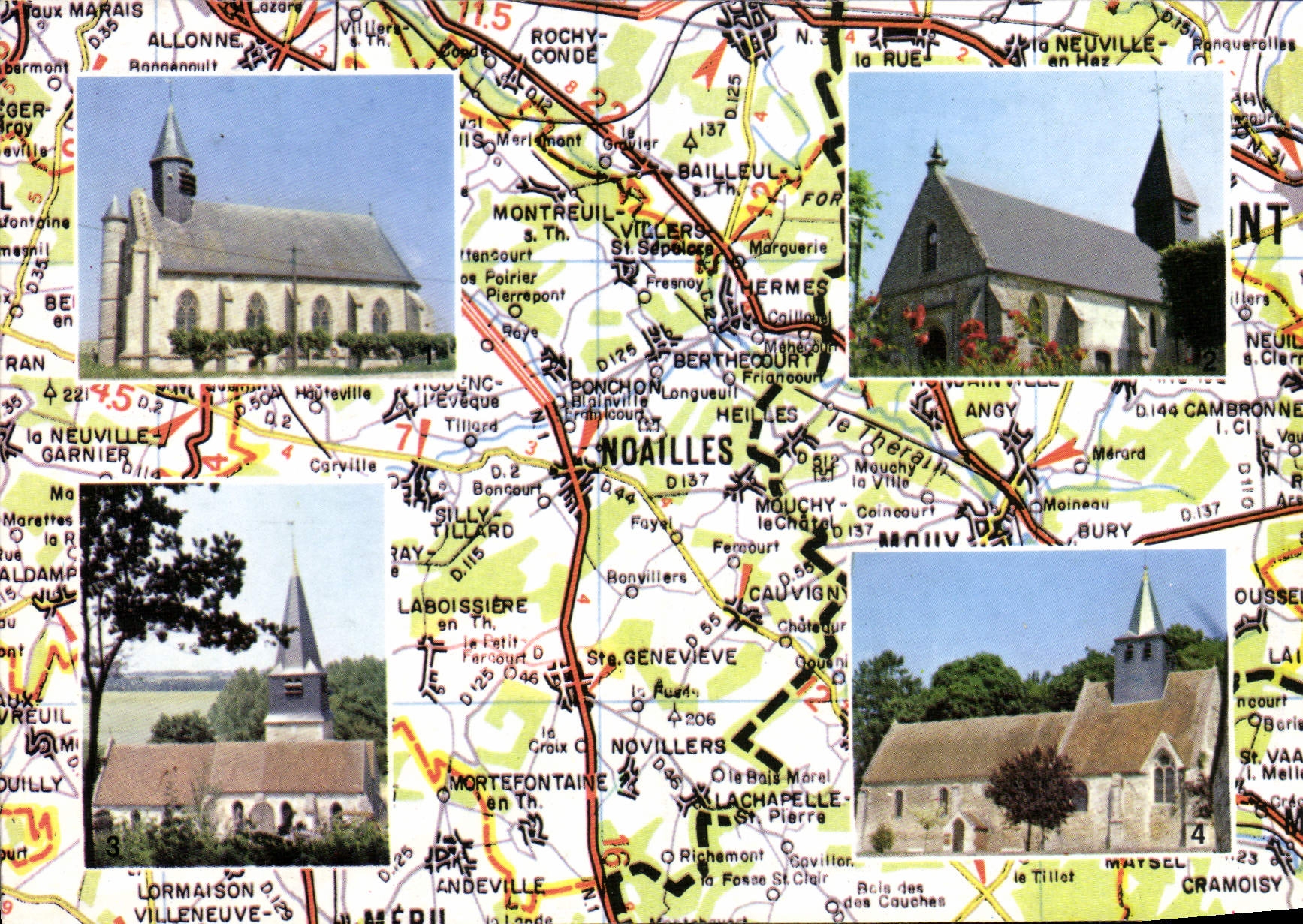 Églises autour de Noailles (60-Oise) — SODALFA, Louvres