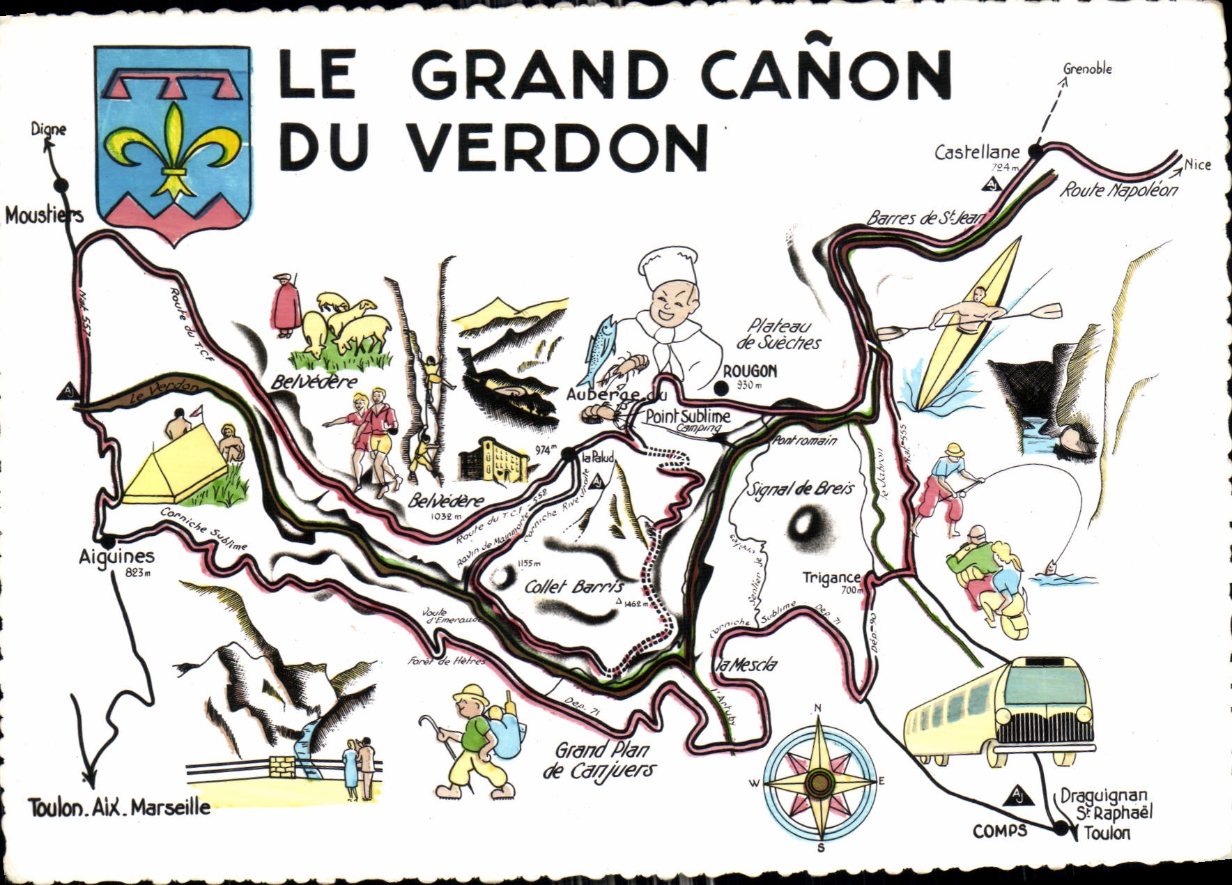 CPA Circuit Touristique du Grand Canon du Verdon 