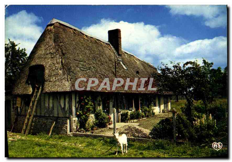 CPA Chaumiere Normande 