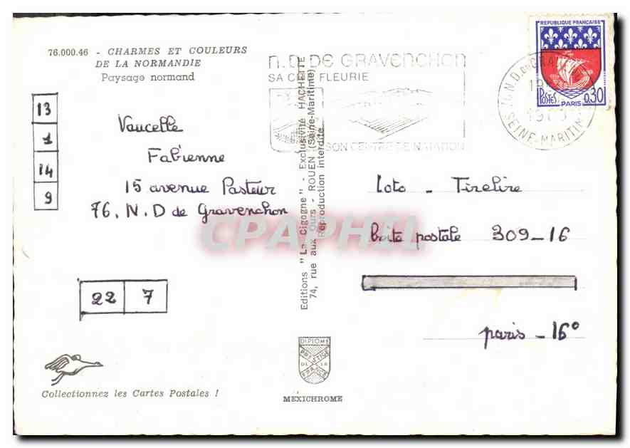 CPM Charmes et couleurs de la Normandie Paysage normand  — Rückseite
