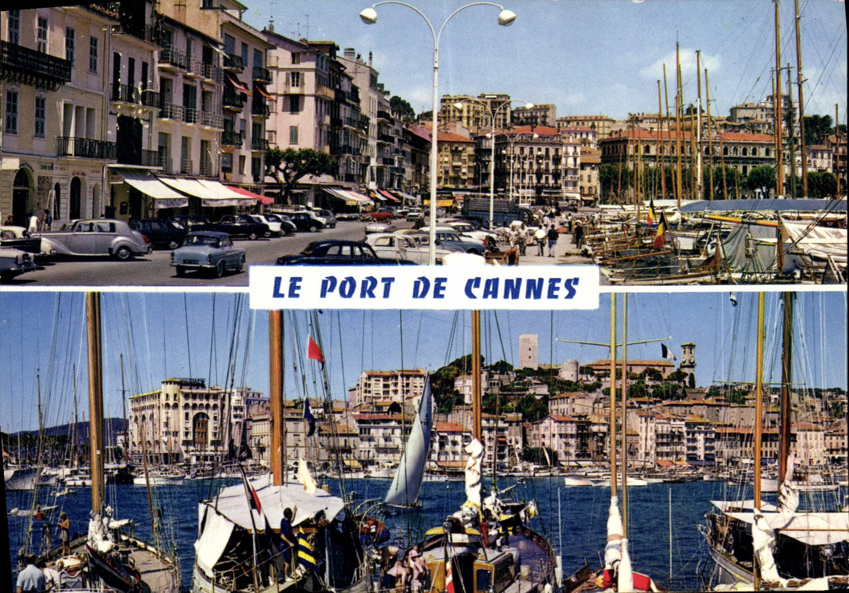 CPM La Cote d'Azur Cannes A M le quai Saint Pierre et l'hotel de ville le quai Saint Pierre et le Su