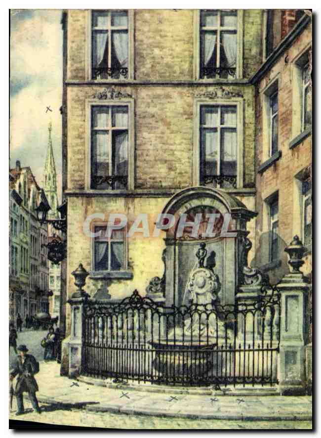Bruxelles — Rue de la Fontaine Manneken Pis — Éditeur Art & Port-Color