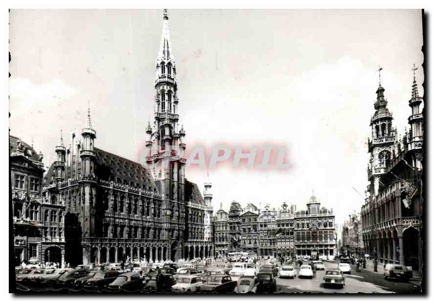 Bruxelles - Grand-Place et Hôtel de Ville — éditeur Graphphil, n° de série non visible