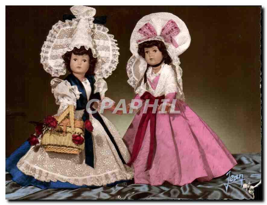 CPM Poupees de Normandie Costumes Papillon d'Avranches et Villedieu les Poeles 