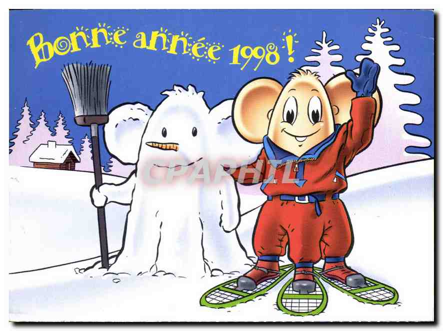 CPM Bonne Annee 1998 