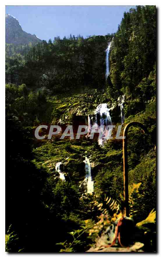 CPM Sites Pyrenees Environs d'Aulus les Bains la cascade s'Arse 