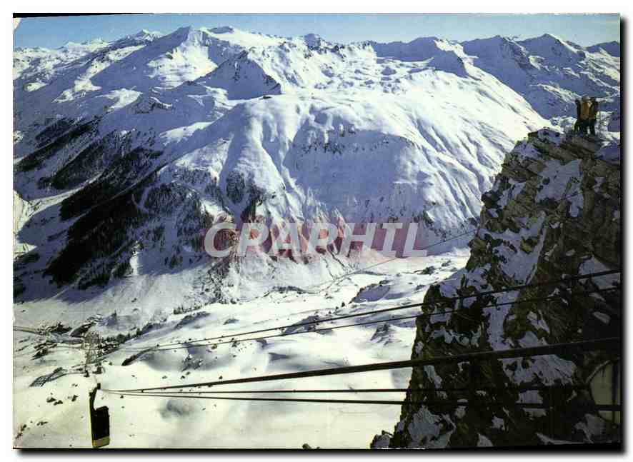 CPM Val d'Isere Savoie Le Solaise Crete des Lessieres Signal de l'Iseran 