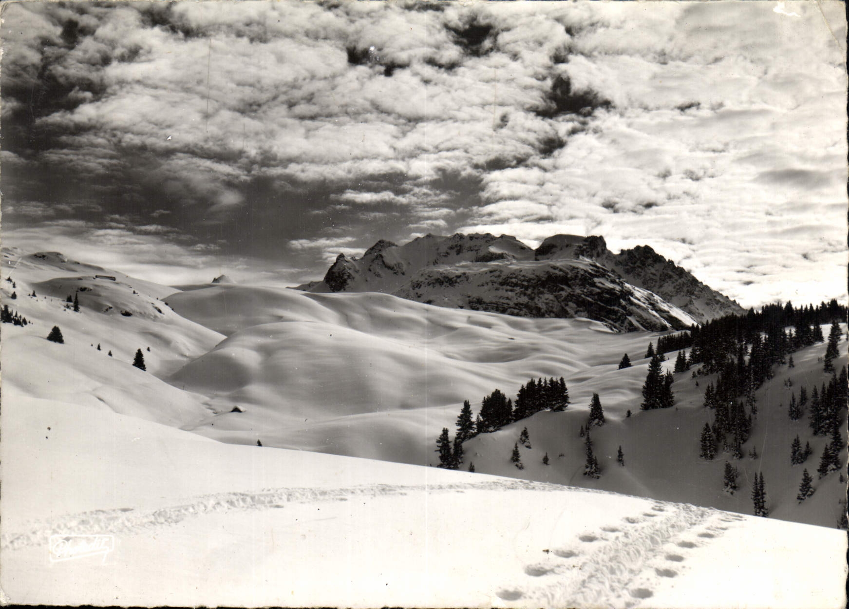 CPM Vallee de Saint Bon Courchevel Savoie vue du Marquis les Pistes des Grandes Bosses de gauche a d