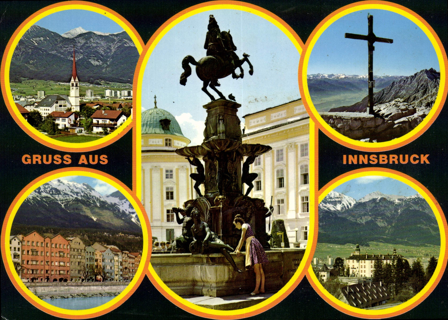 CPM Alpenstadt Innsbruck Tirol Amras Leopoldsbrunnen 