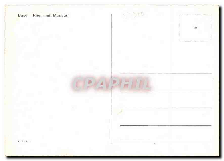 CPM Basel Rhein mit Munster  — Rückseite