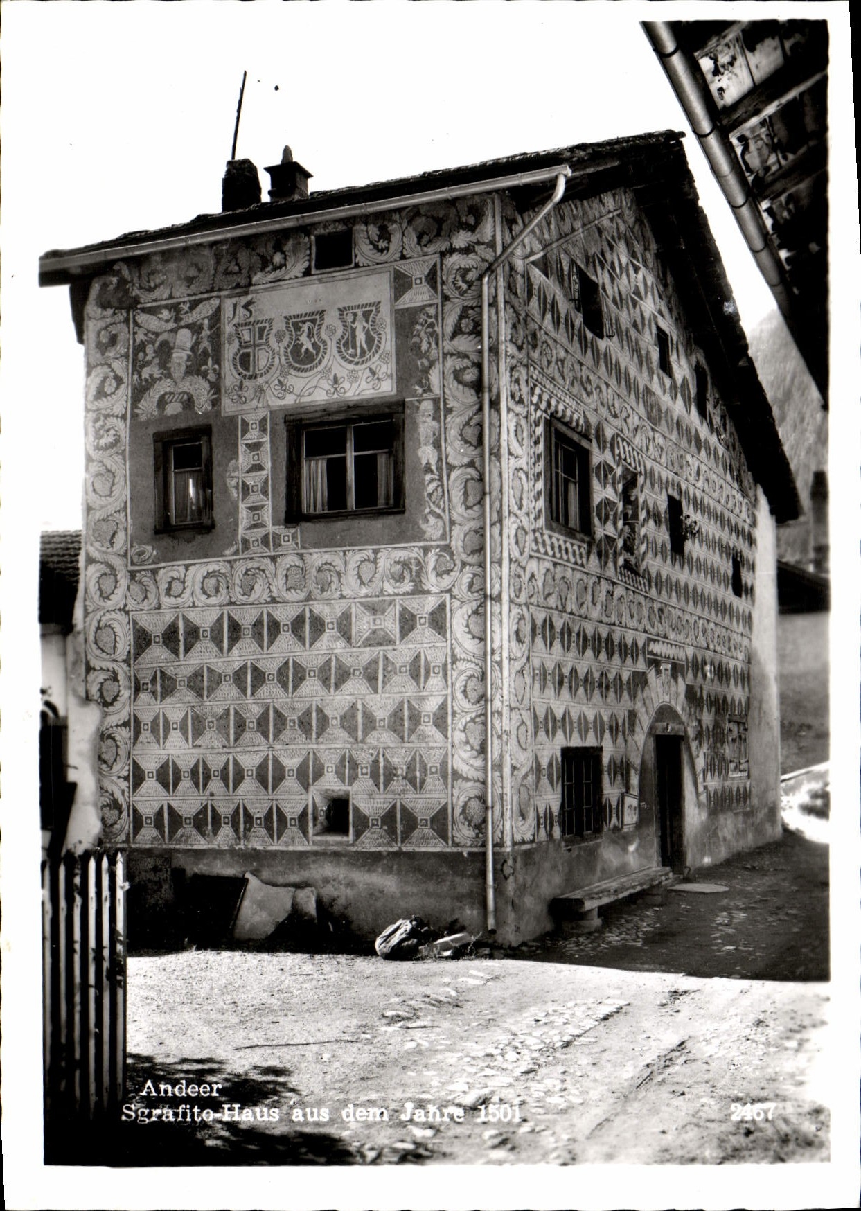 CPM Andeer Sgrafite Haus aus dem Janre 