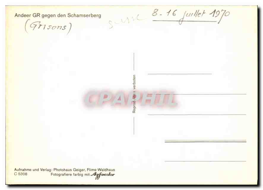 CPM Andeer GR gegen den Schamserberg  — Back