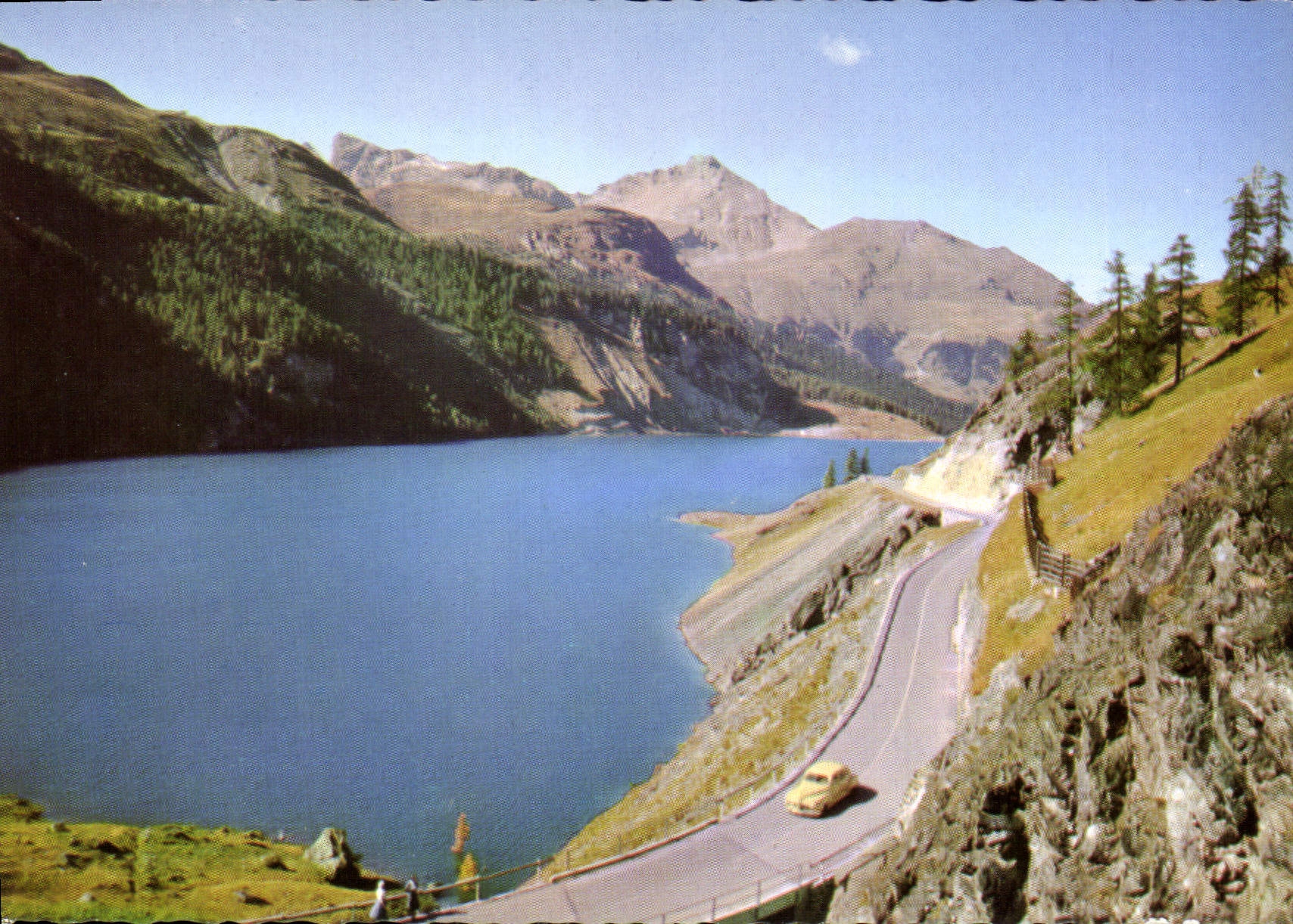 CPM Stausee Marmorera am Julierpass gegan Piz Arblatsch und Piz Forbisch 