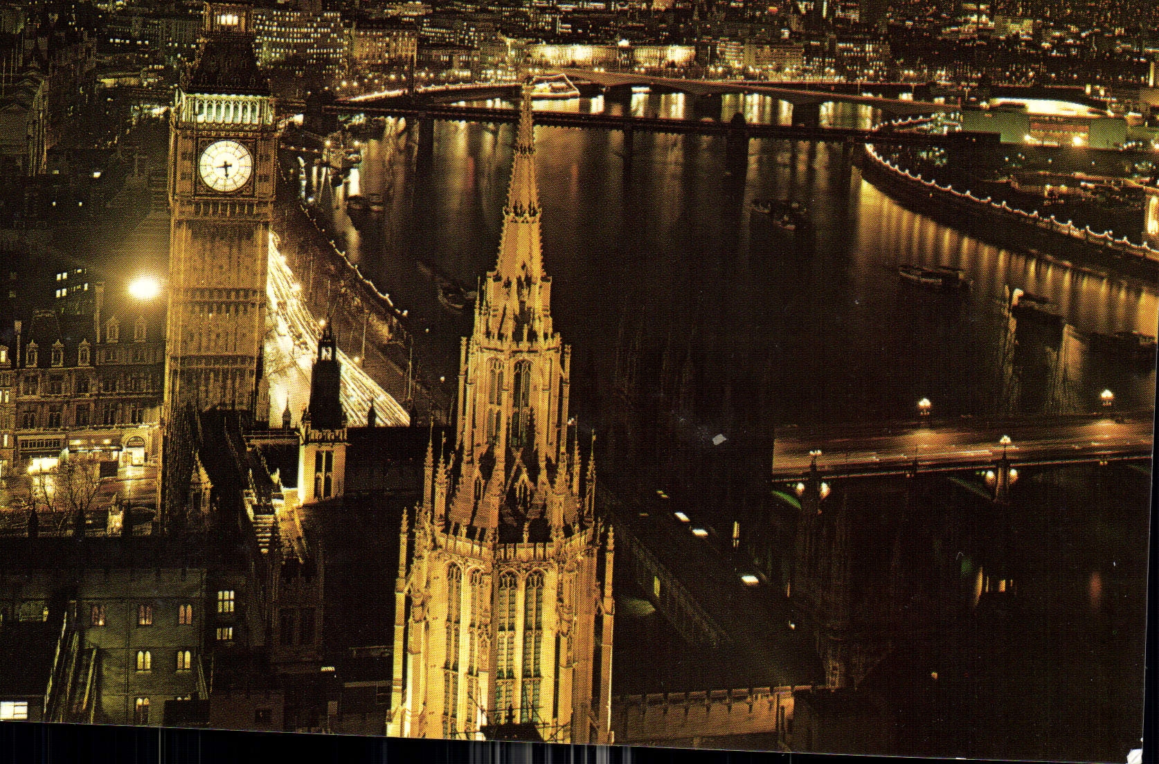 CPM London Big Ben and River Thames by night 