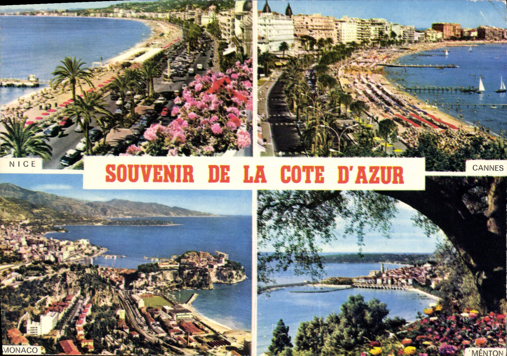 Souvenir of the French Riviera — Nice, Cannes, Monaco, Menton — Publisher B 27