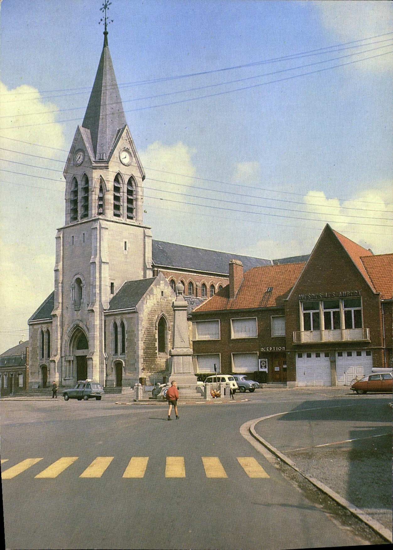 CPM Avesnes les Aubert Nord L'Eglise 