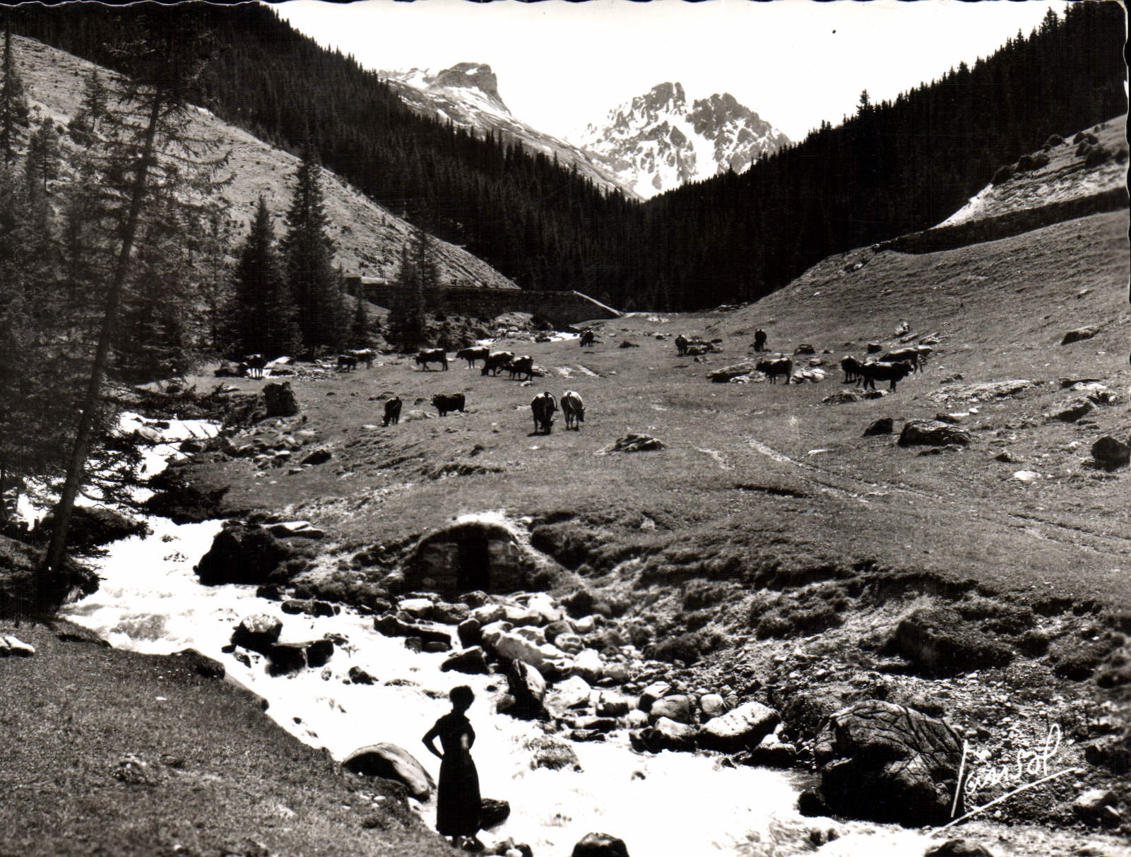 CPM Les Trois Vallees Vallee de Saint Ban Savoie environs de Moriond et Courchevel Roc Mugnier et Ai