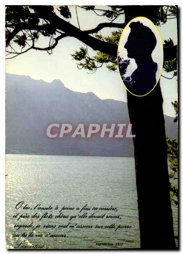CPM Images de Chez Nous Le Lac du Bourget Savoie Site celebre par Lamartine dans son poeme du Lac ap