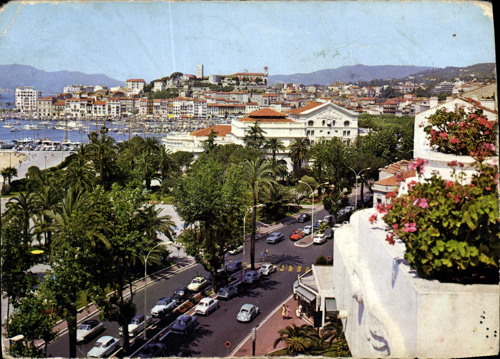 CPM La Cote d'Azur Cannes vue sur le Port et le Suquet 