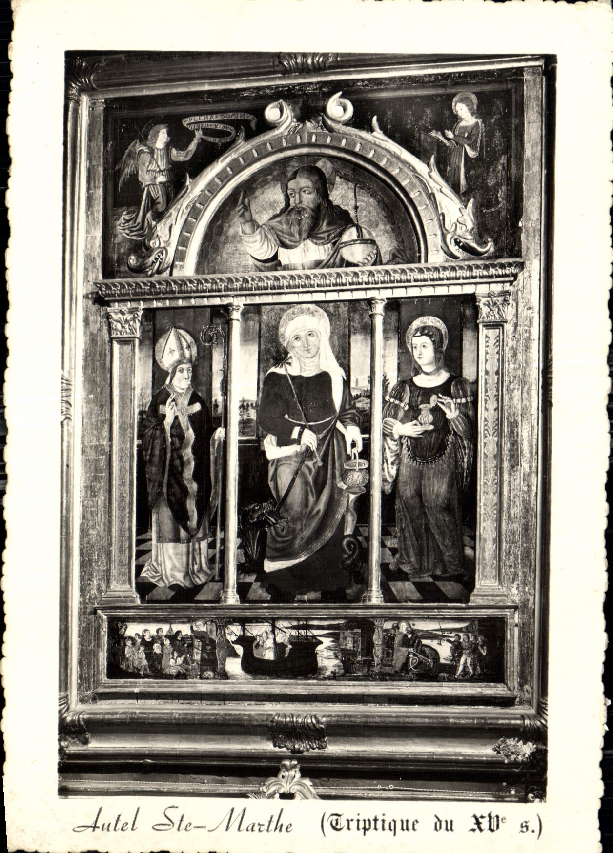 Autel Ste-Marthe — Triptique du XVᵉ s. — Editions Rella, Nice