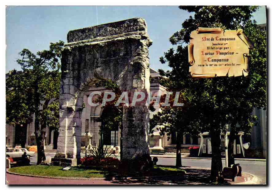 CPM Aix les Bains Savoie Arc de Campanus 
