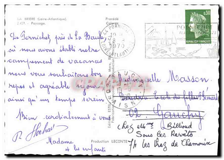 CPM La Briere Loire Atlantique Paysage  — Back