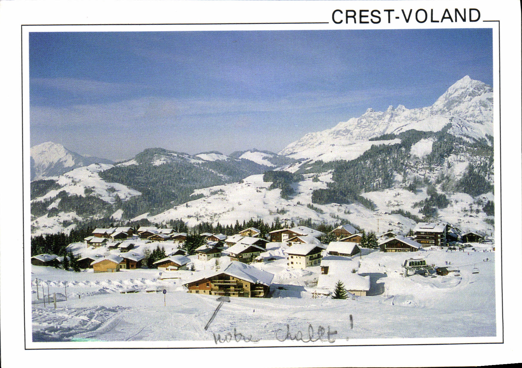CPM Crest Voland Savoie France vue generale du Cernix 