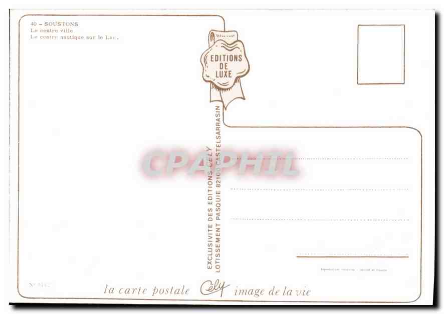 CPM Soustons le centre ville  — Rückseite