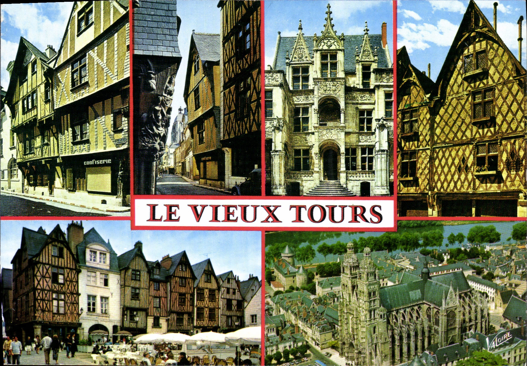 CPM les Merveilles du Val de Loire Tours Indre et Loire le Vieux Tours maisons du XV siecle rue de l