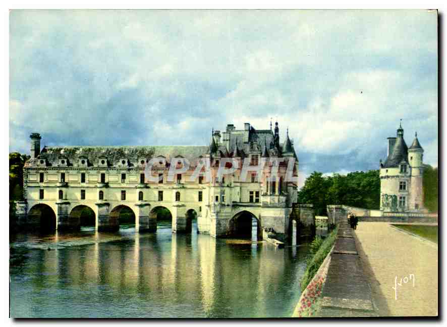 CPM Couleurs et Lumiere de France Val de Loire Chateau de Chenonceaux sur le Cher 