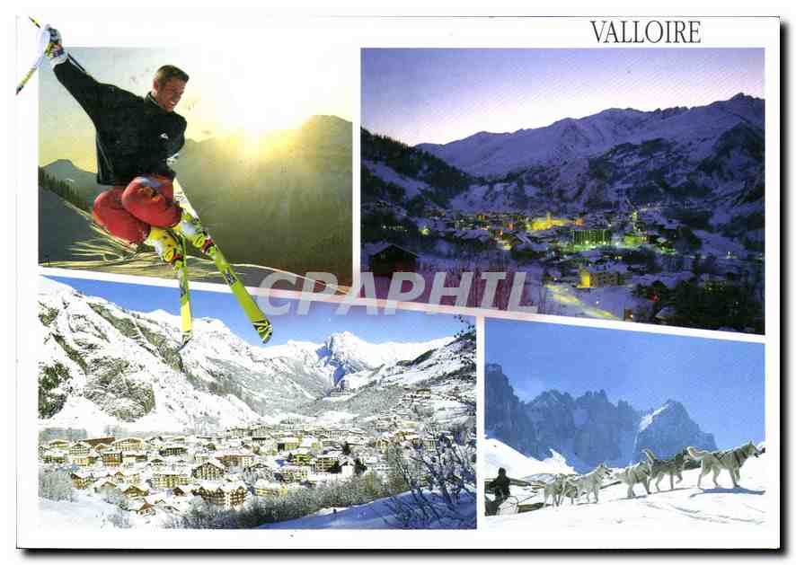 CPM Valloire le Cret Rond le Peron des Encombres Massif des Ceraes Ski Chiens 