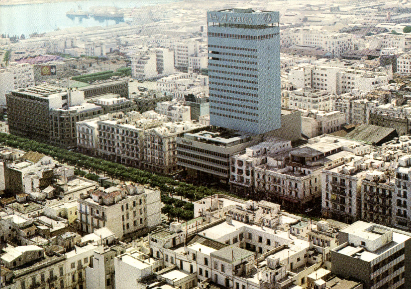 CPM Tunis Vue aerienne de la ville moderne 