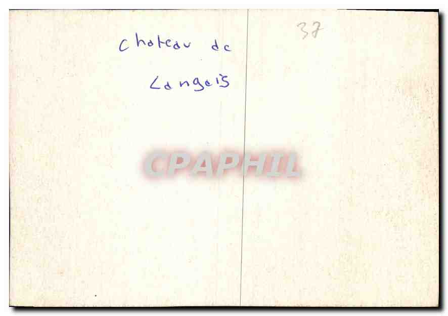 CPM Chateau de Langeais  — Verso