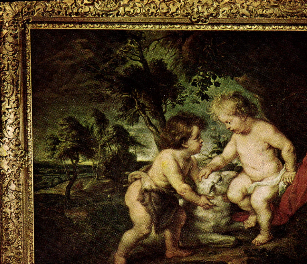CPA Chateau de Chenonceaux Indre et Loire L'Enfant Jesus et St Jean par Rubens 