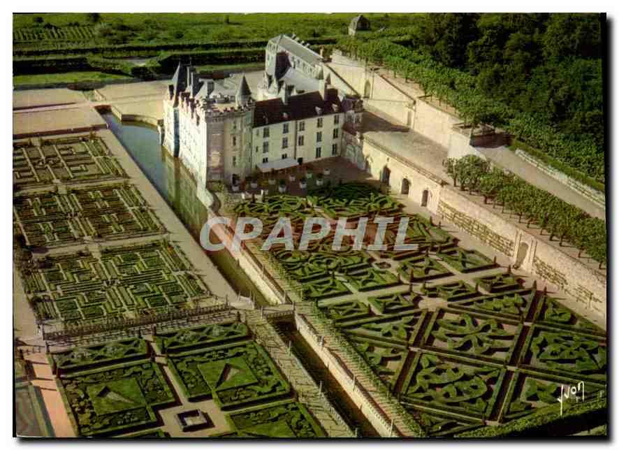 CPA Le Chateau de Villandry I et L et ses celebres jardins a la francaise 