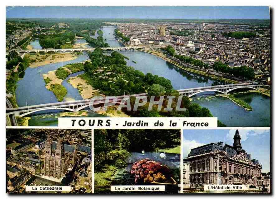 CPA Tours Jardin de la France Indre et Loire 