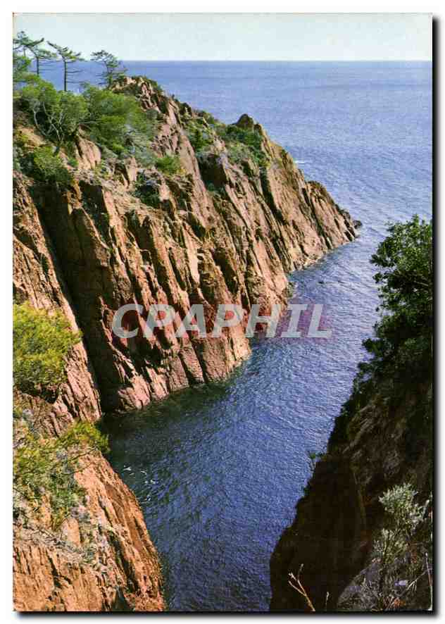 CPM Cote d'Azur Les rochers rougues 
