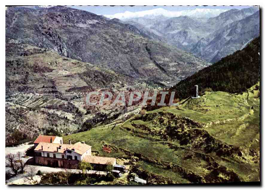 CPM Col de Brouis A Mar Vue aerienne sur les chaines italiennes 