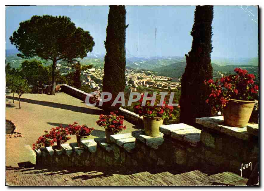 CPM Vence Alpes Maritimes Le Village vu de la terrasse 