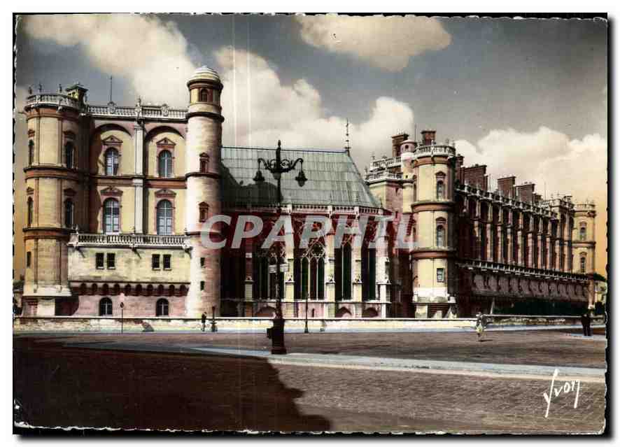 CPM St Germain en Laye S et O Le Chateau et sa chapelle 